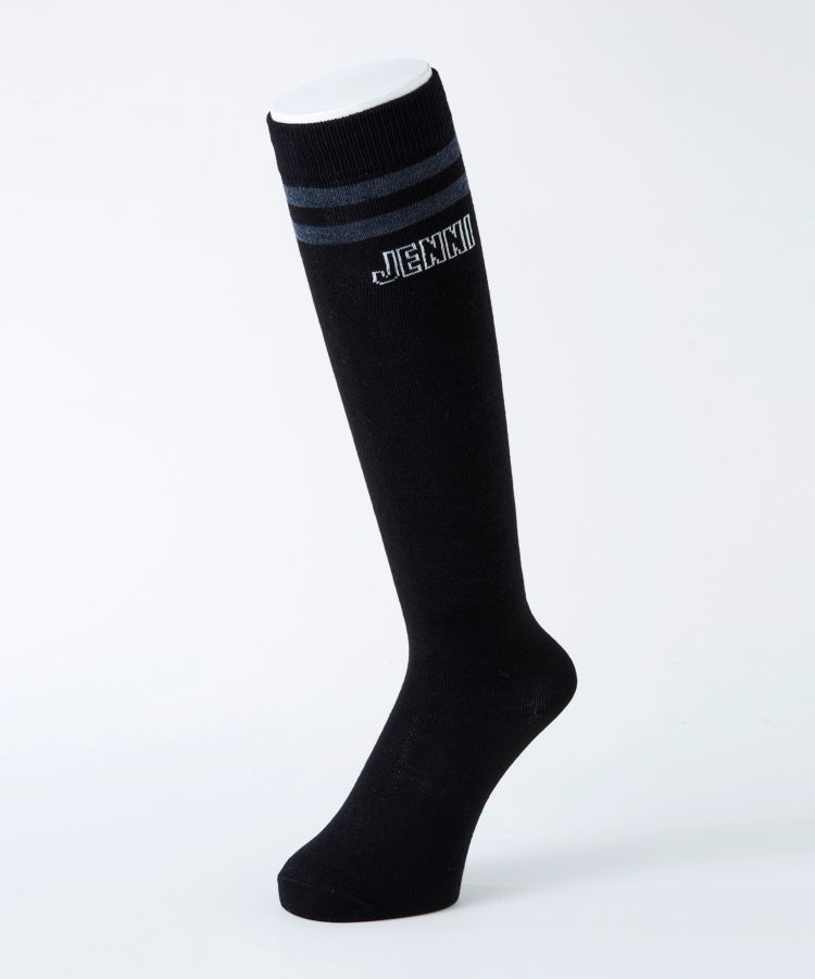 JENNI キッズ ニーハイソックス 横2ライン ロゴ