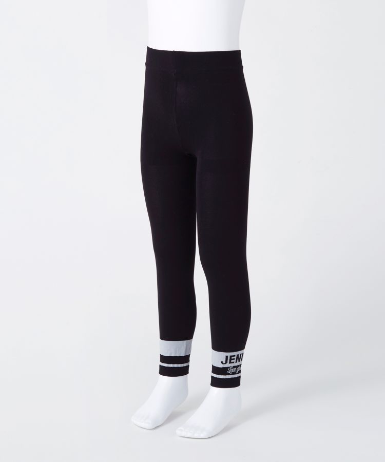 JENNI キッズ 10分丈 ライン ナイロン 80デニール 10分丈