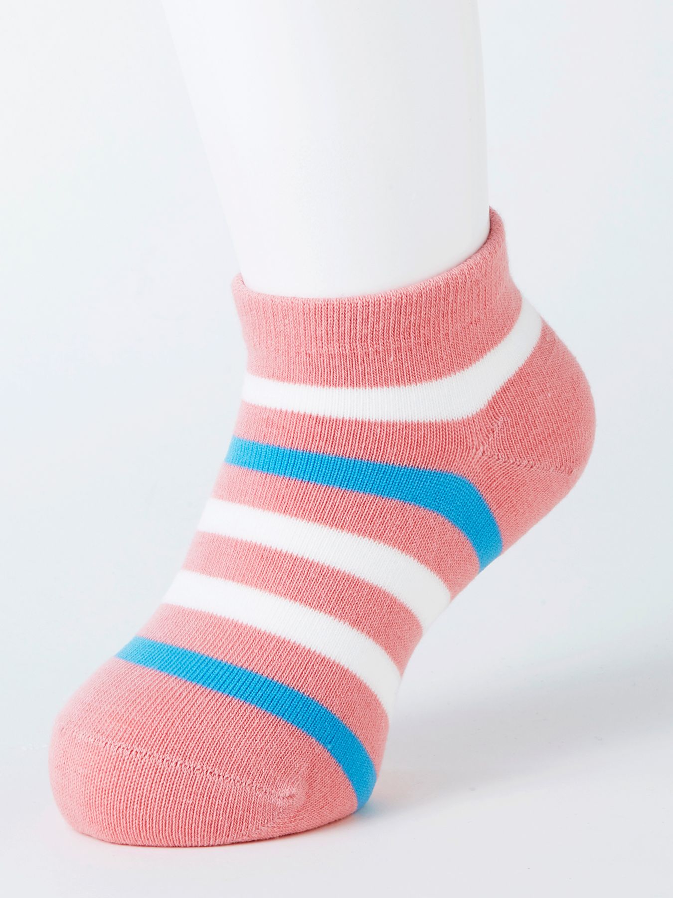Days+DaysComfort キッズ スニーカー丈 消臭 デニム ボーダー