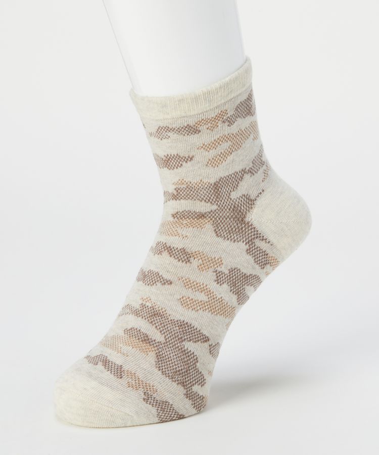 Days+DaysComfort メンズ 12cm丈 消臭 カモフラ裏出し柄