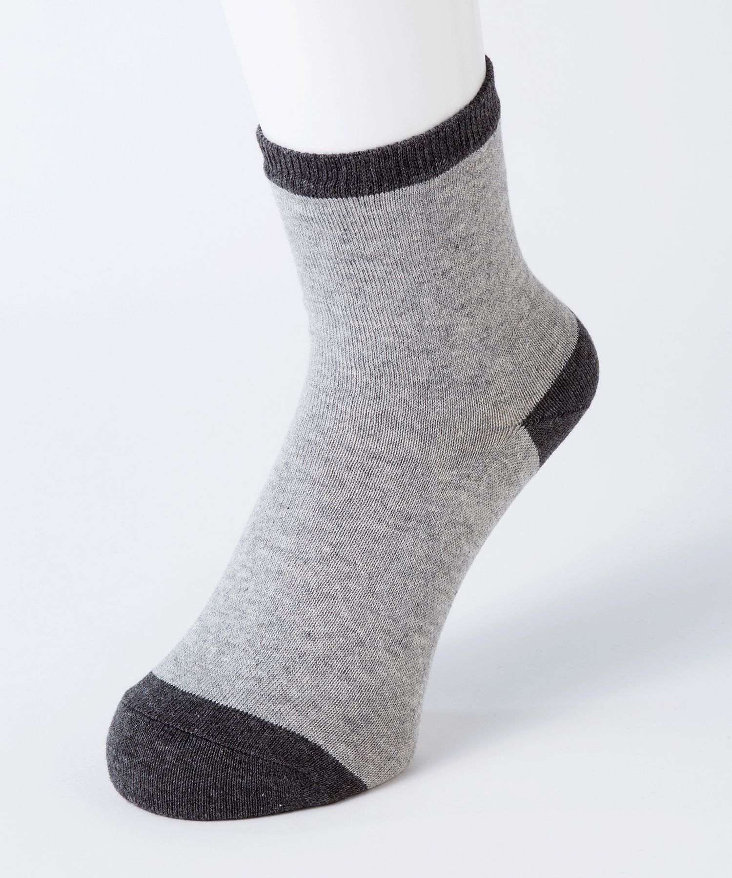 【10％OFF】はくらく 天然素材の層 メンズ ソックス 14cm丈(お出かけ用)