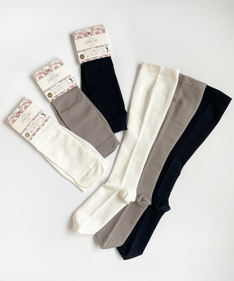 【販売終了】【SALE】17℃ レディース ハイソックス COMFY 強着圧ハイソックス