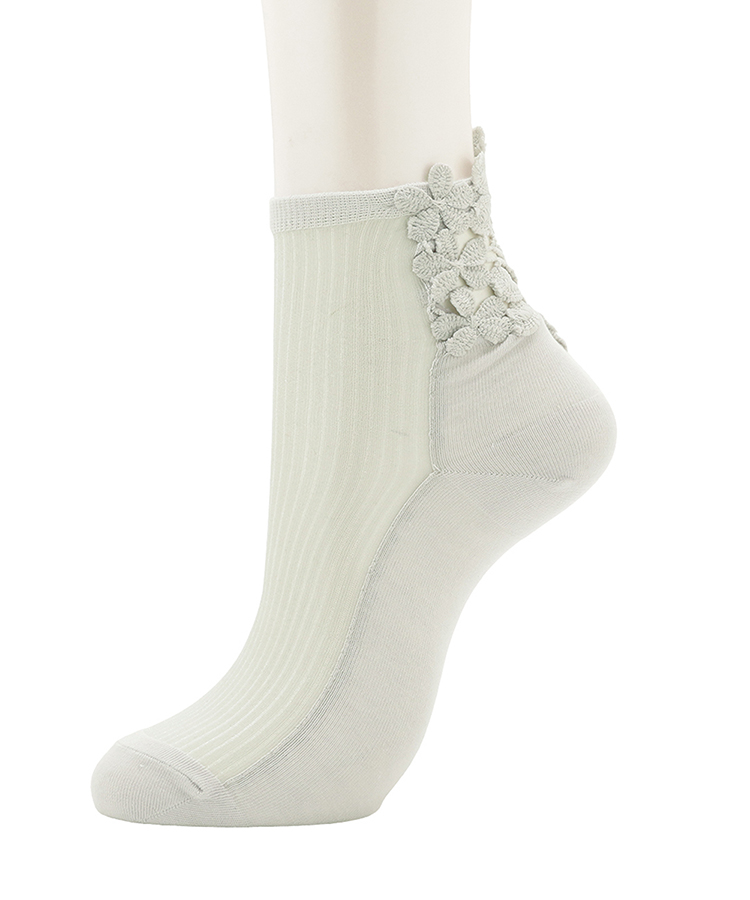 Blondoll レディース ソックス バックシャンレース